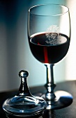 Glass of Portuguese red wine
