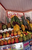 Stacked tropical fruits in Rio de Janeiro