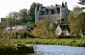 Das Dorf und das Schloss Montresor in der Loire-Region