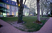 Château de Noirieux, Hotel in der Abenddämmerung, Loire-Tal
