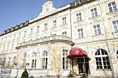 Exterior of hotel, Germany