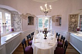 Table laid in restaurant, Germany