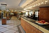 Reception counter at Hotel Steigenberger Hof Baden, Baden-Baden, Germany