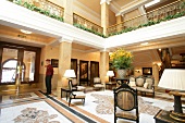 Man standing at hotel lobby, Austria