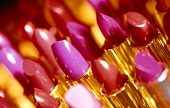 Close-up of various lipsticks