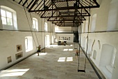 View of people swinging in hall
