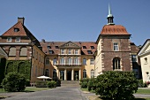 View of Moated castle Anholt at North Rhine-Westphalia, Germany