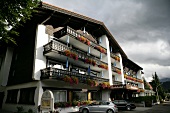 Low angle view of Park hotel Frank in Bavaria, Germany