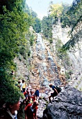 Wasserfälle am Schwarzsee, Gruppe Ausflugsziel, Tourismus