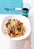 Spaghetti mit Wirsing und Speck Nudelgericht