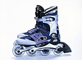 Pair of rollerblades on white background