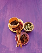 Flavour rich spices like cinnamon, star anise, cardamom, juniper and berries Rosa