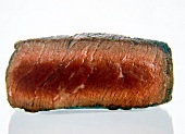 Steak blutig: innen rosa, in der Mitte roh.