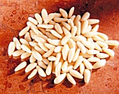 Close-up of pile of pine nuts