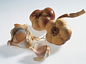 Kräuter und Knoblauch; geräucherter Knoblauch