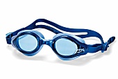 blaue Schwimmbrille 