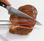 Beef.  Entrecôte double schneiden, Step