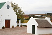 View of cottage winery at Ken Forrester Winery, Stellenbosch, South Africa