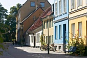 People on street of Engelbrektsgatan, Malmo, Sweden
