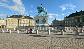 Statue of Frederik V at Amalienborg Palace in Copenhagen, Denmark