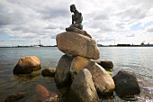 The Little Mermaid sculpture in Copenhagen, Denmark