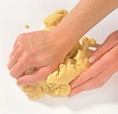 Kneading dough, step 1