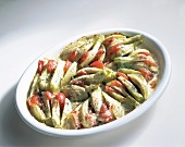 Gemüse aus aller Welt, Fenchel-Gratin, Auflaufform