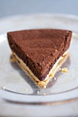 Piece of chocolate tart