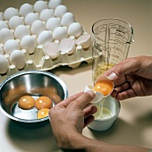 Das große Buch der Desserts: Baiser, Step 1, Eier trennen