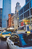 Chicago Theater in Chicago, Abend, Schild