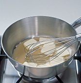 Butter slices in saucepan for boiling, step 5