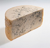 Buch vom Käse, Blaukäsehälfte, gelbe Rinde, "Blue Wensleydale"