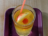 Bossa nova drink on tray