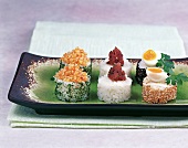 Sushi - Dreierlei Sushi-Canapés
