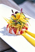 Hummer mit Kräutern und EngelshaarPasta, gelbe Sauce, Restaurant Setai