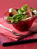 Walnuss-Salat mit Schinken und Mozzarella