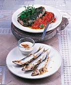 Orientküche, Fisch in Kräutermantel, gefüllter Fisch
