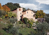 View of Villa la Cappella Hotel in Tuscany, Italy