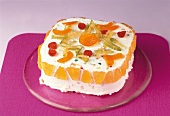 Backen, Cassata: Schichttorte mit kandierten Früchten und Sahne