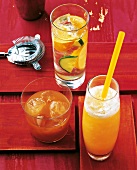 Sommerdrinks, 3 Cocktails, Hanabishi, Datscha, Moskito