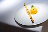 Lemon and champagne appetizer on plate