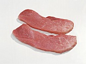 Fleisch, 2 Schweineschnitzel aus der Oberschale