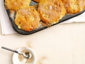 Muffins, Birne-Pekan-Muffins im Blech