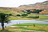 View of Porto Santo Golf Course in Madiera, Portugal