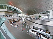 People at premiere in BMW World, Munich, Germany