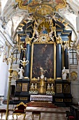 High altar with Mertyrium of St. Emmeram, Regensburg, Bavaria, Germany