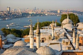 View of Topkapi Palace and Bosphorus Strait, Istanbul, Turkey