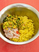 Close-up of fried rice in bowl