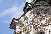 Close-up of Clock Tower in Parish Church, Graz, Styria, Austria