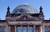 View of Dome of Reichstag building in Berlin, Germany